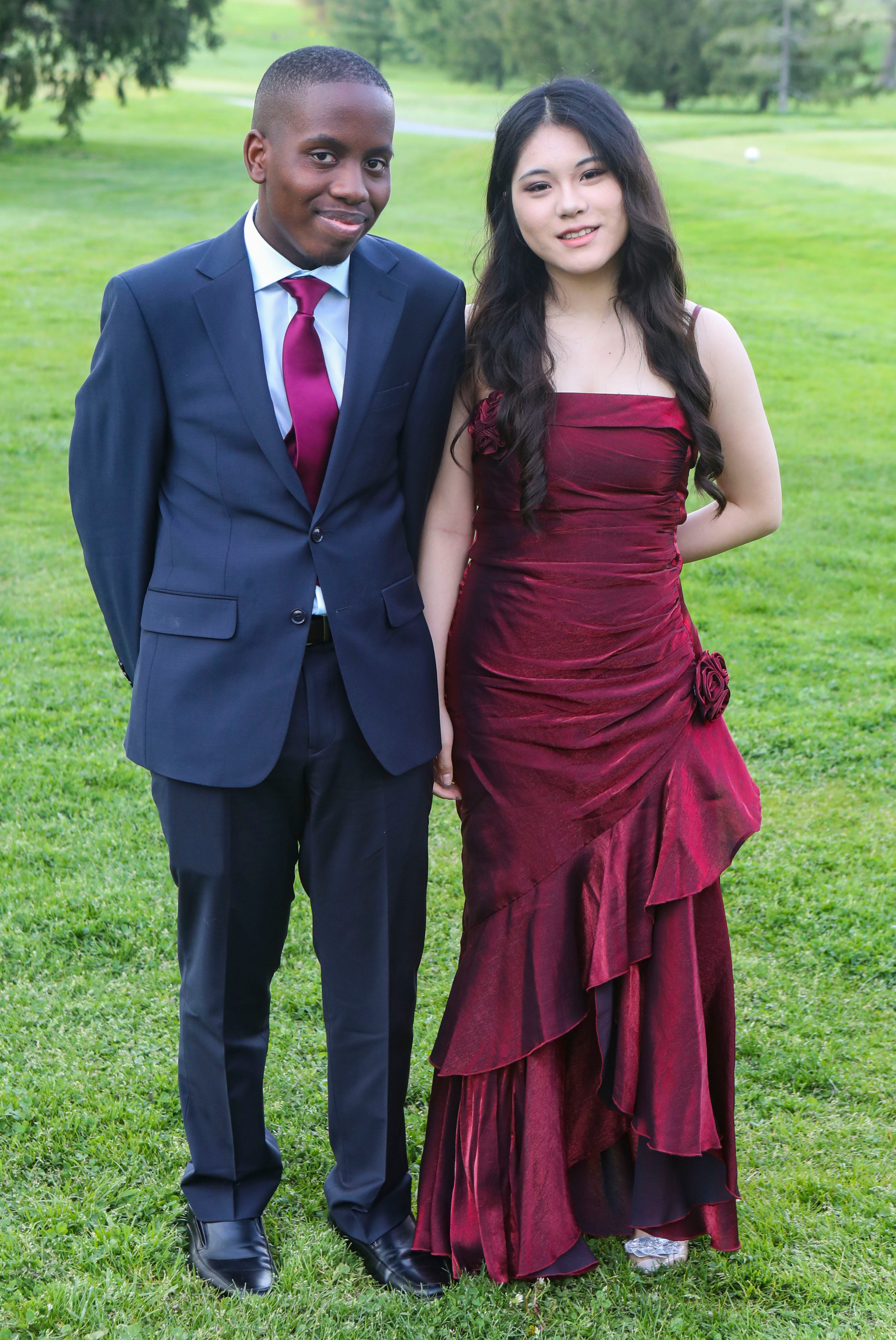 Red Lion Christian Academy students and guests arrive at the school's prom at the Newark Country Club, Thursday, April 25, 2024.
